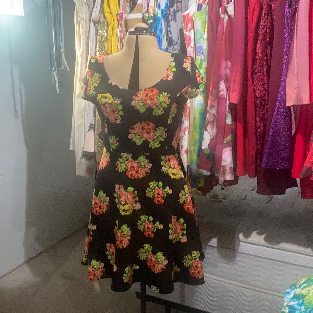 Floral flare dress
